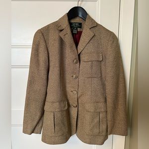 RALPH LAUREN Linen Silk Wool Blazer, Size 4petite